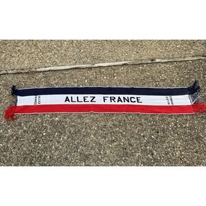 French Supporter Scarf Football Rugby Allez France Les Blues